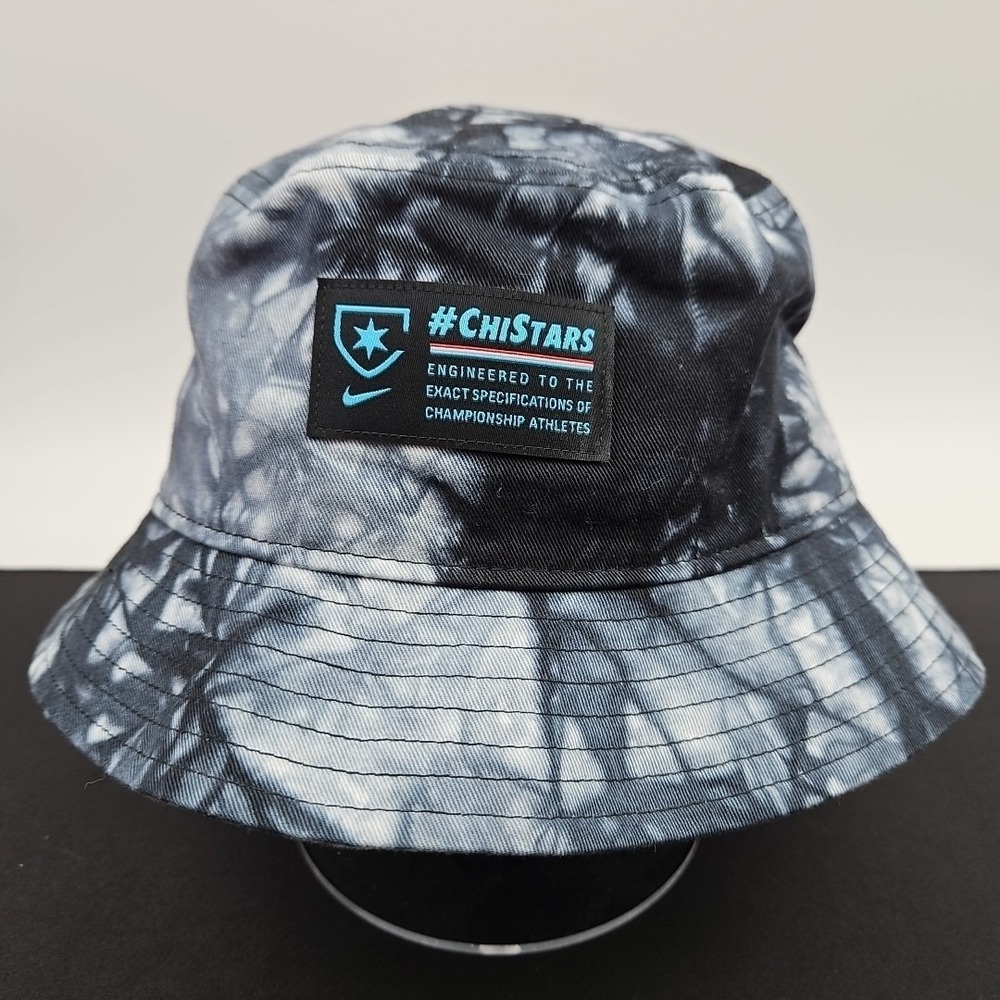 Nike Tie-Dye Bucket Hat Chicago Red Stars One Size Black Gray‎ NWSL New